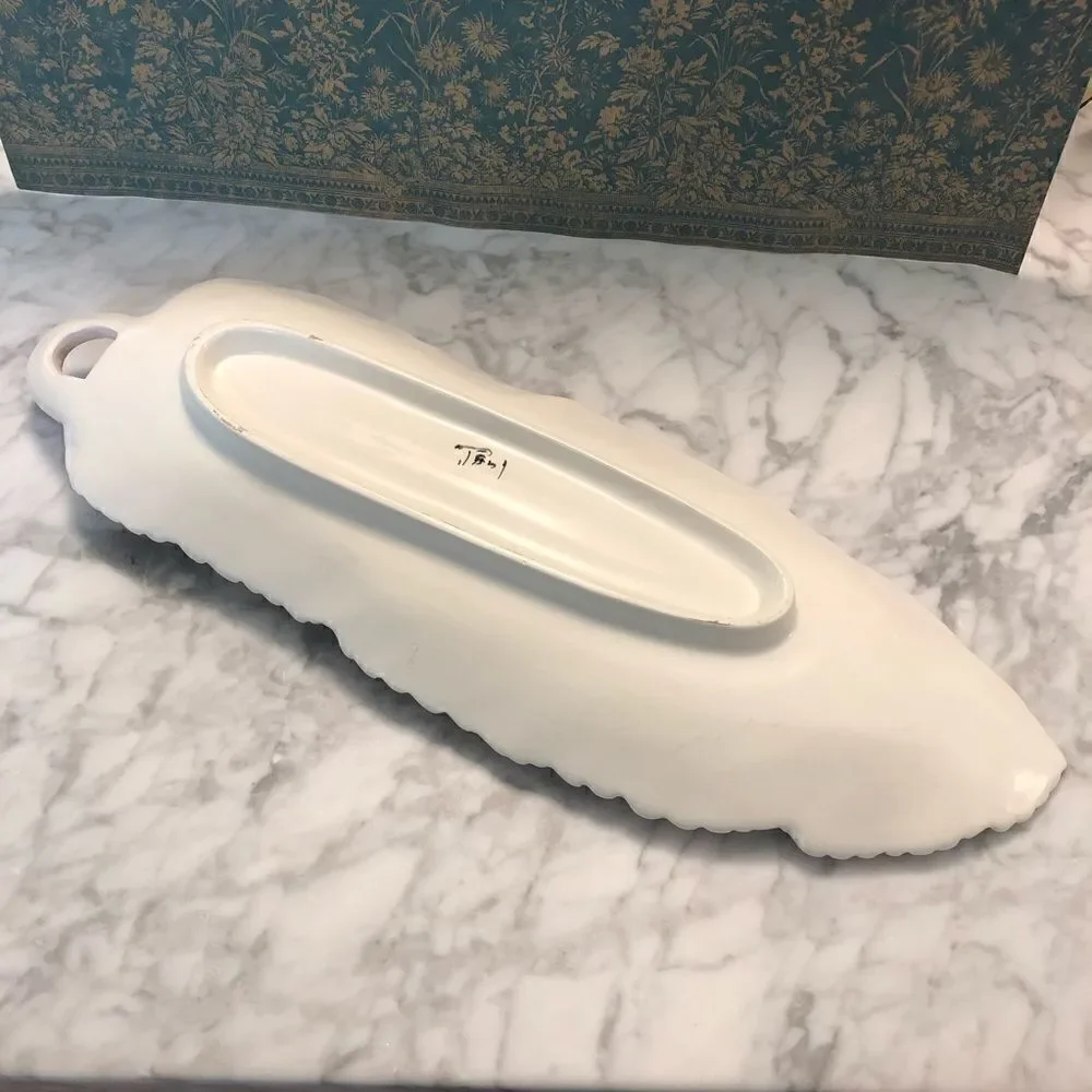 Vintage Leaf Serving Plate -Made in Italy